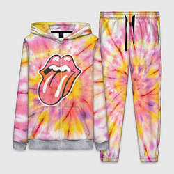 Женский 3D-костюм Rolling Stones tie-dye, цвет: 3D-меланж