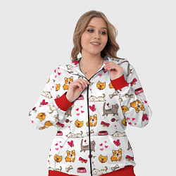 Женский 3D-костюм Домашние питомцы, цвет: 3D-красный — фото 2