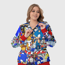 Женский 3D-костюм SONIC PATTERN, цвет: 3D-красный — фото 2