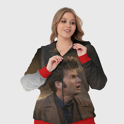 Женский костюм 10th DOCTOR WHO / 3D-Красный – фото 3