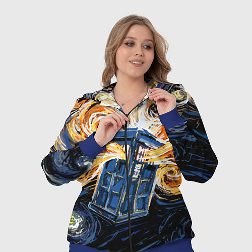 Женский костюм Van Gogh Tardis / 3D-Синий – фото 3