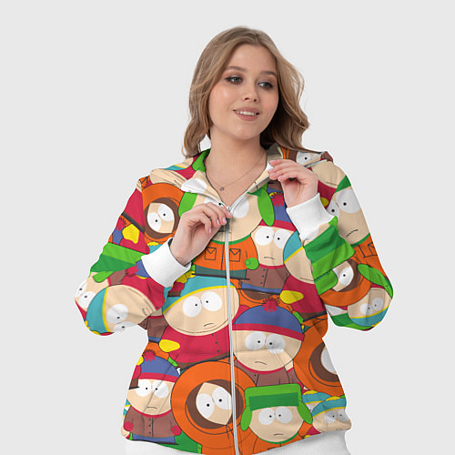 Женский костюм ЮЖНЫЙ ПАРК / 3D-Белый – фото 3