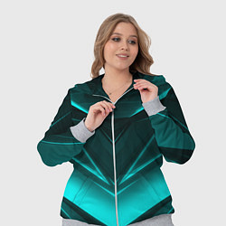 Женский 3D-костюм NEON GEOMETRY STRIPES, цвет: 3D-меланж — фото 2