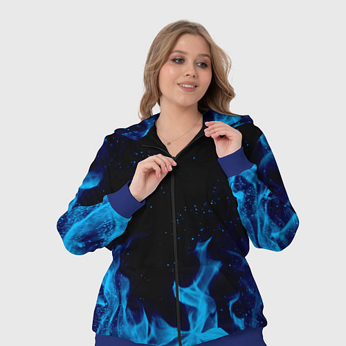 Женский костюм СИНИЙ ОГОНЬ / 3D-Синий – фото 3