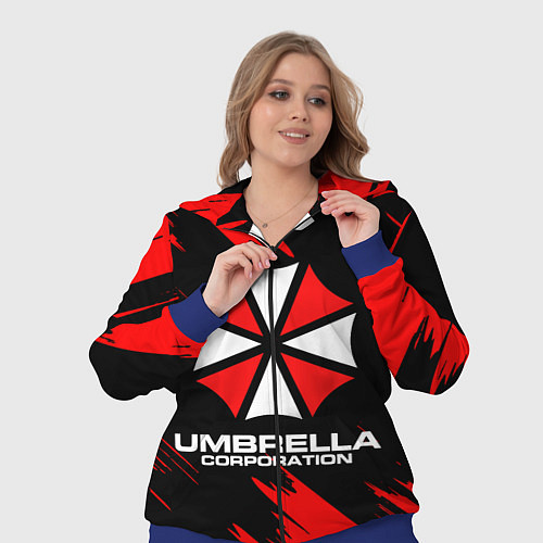 Женский костюм Umbrella Corporation / 3D-Синий – фото 3