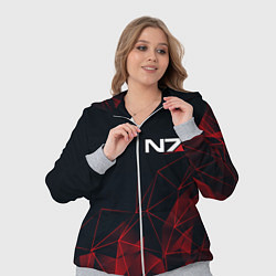 Женский 3D-костюм MASS EFFECT N7, цвет: 3D-меланж — фото 2