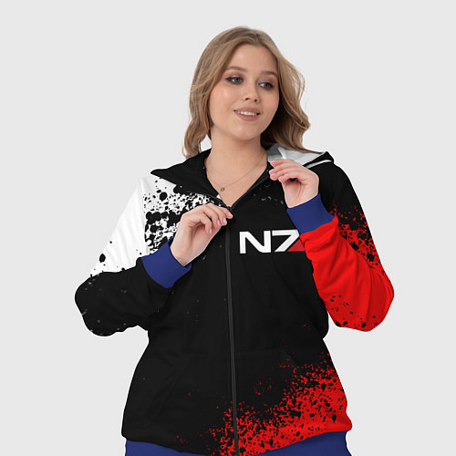 Женский костюм MASS EFFECT N7 / 3D-Синий – фото 3