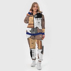 Женский 3D-костюм Котейки, цвет: 3D-синий — фото 2