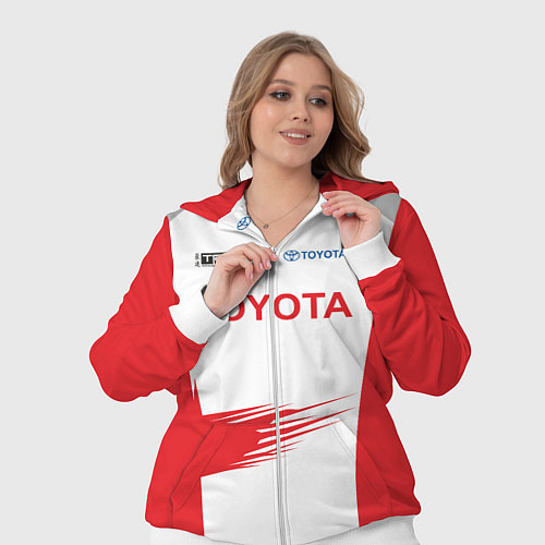 Женский костюм Toyota Driver / 3D-Белый – фото 3
