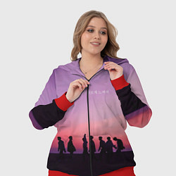 Женский 3D-костюм BTS, цвет: 3D-красный — фото 2