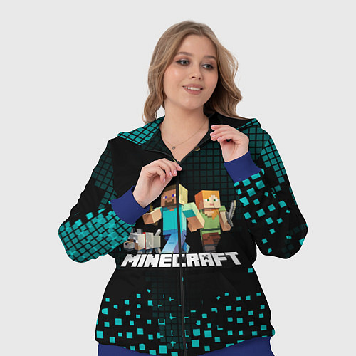 Женский костюм Minecraft / 3D-Синий – фото 3