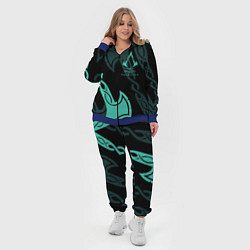 Женский 3D-костюм ASSASSINS CREED VALHALLA, цвет: 3D-синий — фото 2