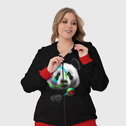Женский 3D-костюм Панда и мыльный пузырь, цвет: 3D-красный — фото 2