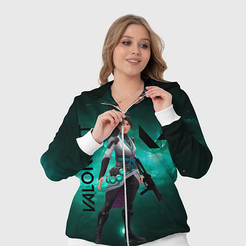 Женский костюм Valorant / 3D-Белый – фото 3