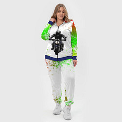 Женский 3D-костюм МОТОЦИКЛЫ, цвет: 3D-синий — фото 2