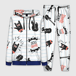 Женский 3D-костюм Ты рокер, цвет: 3D-синий