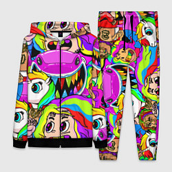 Женский 3D-костюм 6IX9INE, цвет: 3D-черный