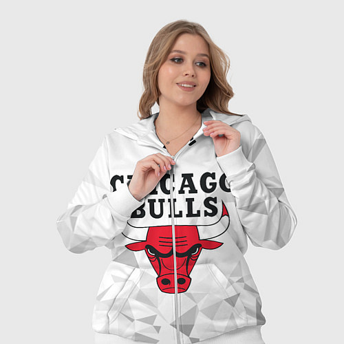 Женский костюм CHICAGO BULLS / 3D-Белый – фото 3