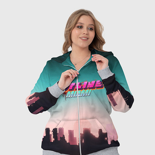 Женский костюм HOTLINE MIAMI / 3D-Меланж – фото 3