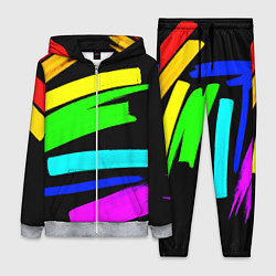 Женский 3D-костюм НЕОНОВЫЕ КРАСКИ, цвет: 3D-меланж