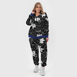 Женский 3D-костюм КОТЫ BLACK, цвет: 3D-синий — фото 2