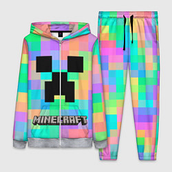 Женский 3D-костюм Minecraft, цвет: 3D-меланж