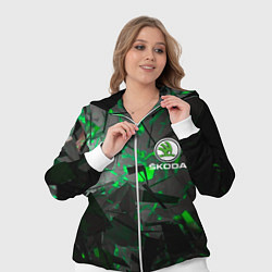 Женский 3D-костюм SKODA, цвет: 3D-белый — фото 2