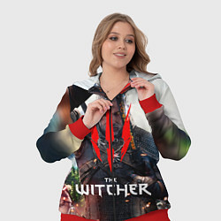 Женский 3D-костюм The Witcher, цвет: 3D-красный — фото 2