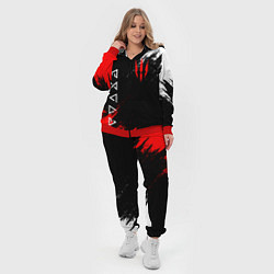 Женский 3D-костюм The Witcher, цвет: 3D-красный — фото 2