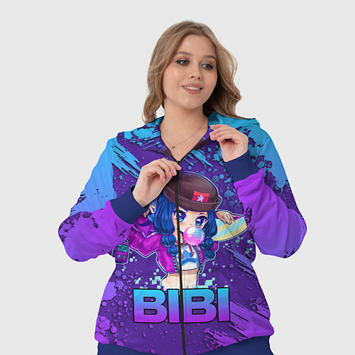 Женский костюм Brawl Stars BIBI / 3D-Синий – фото 3