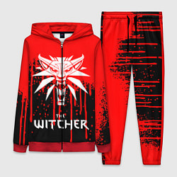 Женский 3D-костюм The Witcher, цвет: 3D-красный