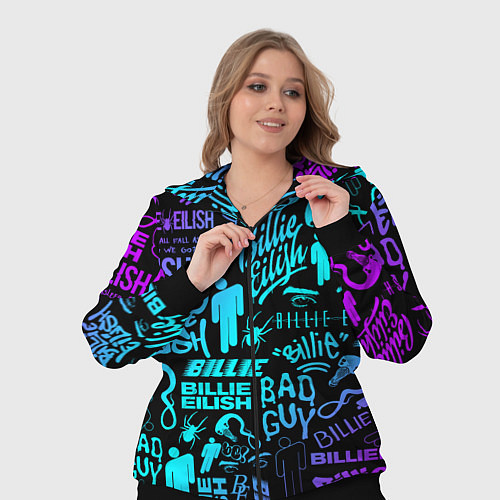 Женский костюм BILLIE EILISH БИЛЛИ АЙЛИШ / 3D-Черный – фото 3
