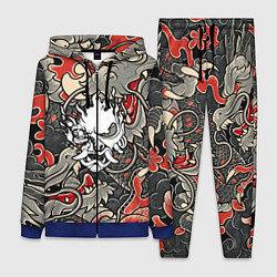 Женский 3D-костюм CYBERPUNK2077 SAMURAI, цвет: 3D-синий