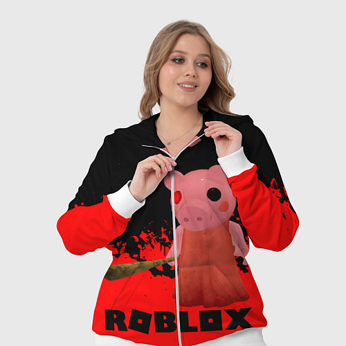 Женский костюм Roblox Piggy / 3D-Белый – фото 3