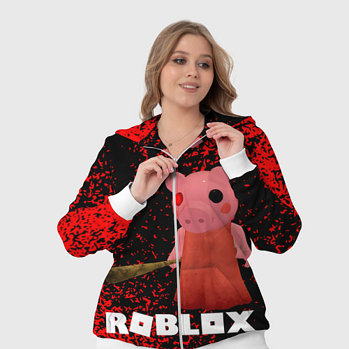 Женский костюм Roblox Piggy / 3D-Белый – фото 3