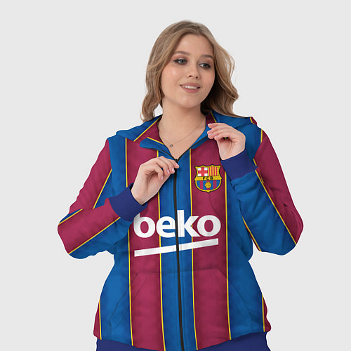 Женский костюм FC Barcelona 2021 / 3D-Синий – фото 3