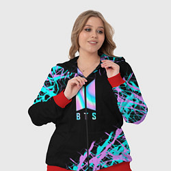 Женский 3D-костюм BTS, цвет: 3D-красный — фото 2