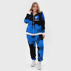 Женский 3D-костюм СОНИК SONIC, цвет: 3D-белый — фото 2