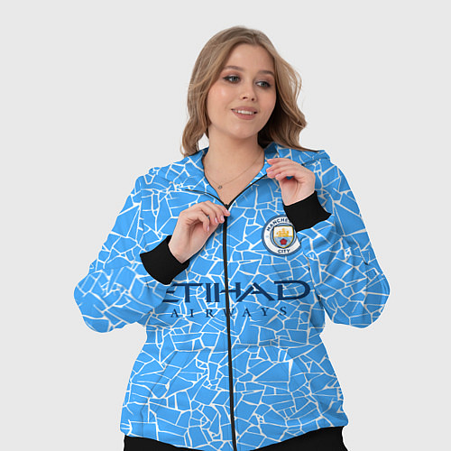 Женский костюм Manchester City 2021 Home Kit / 3D-Черный – фото 3