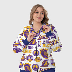 Женский 3D-костюм LAKERS LOGO, цвет: 3D-синий — фото 2