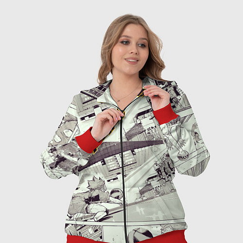 Женский костюм Haikyu / 3D-Красный – фото 3