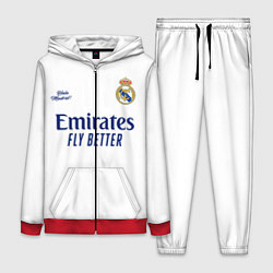 Женский 3D-костюм REAL MADRID, домашняя 2021, цвет: 3D-красный