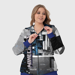 Женский 3D-костюм Minecraft, цвет: 3D-синий — фото 2