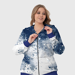 Женский 3D-костюм Чернильные капли, цвет: 3D-синий — фото 2