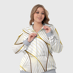 Женский 3D-костюм Белые лепестки, цвет: 3D-меланж — фото 2