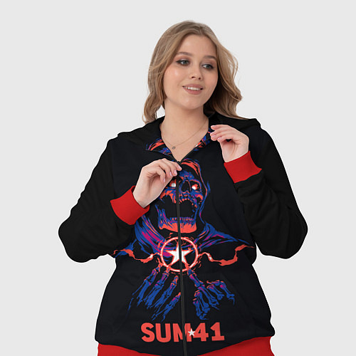 Женский костюм Sum 41 череп / 3D-Красный – фото 3