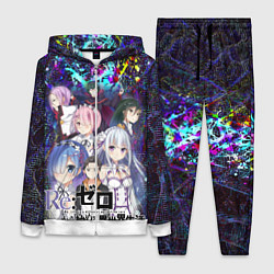 Женский 3D-костюм Re:Zero Жизнь с нуля, цвет: 3D-белый