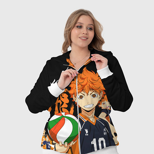 Женский костюм ВОЛЕЙБОЛ!! HAIKYUU!! / 3D-Белый – фото 3