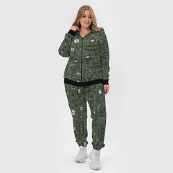 Женский 3D-костюм Военные атрибуты, цвет: 3D-черный — фото 2