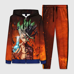 Женский 3D-костюм Доктор Стоун, цвет: 3D-синий